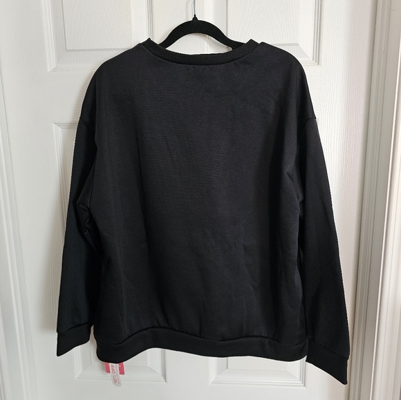 ROMWE TarrynAnnIllustration Figure & Letter Graphic Drop Shoulder Sweatshirt - Picture 5 of 7